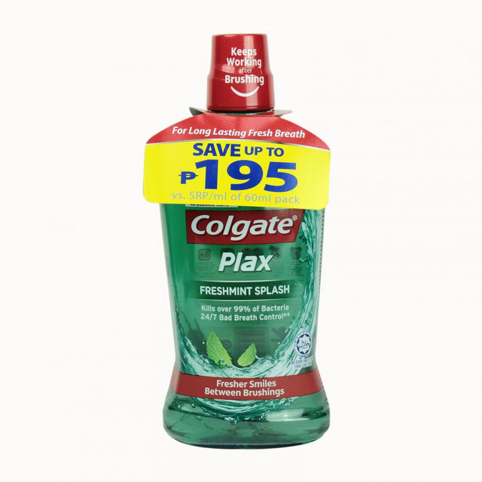 Colgate Mouthwash Plax Freshmint Splash 750ml+250ml Shopee Philippines