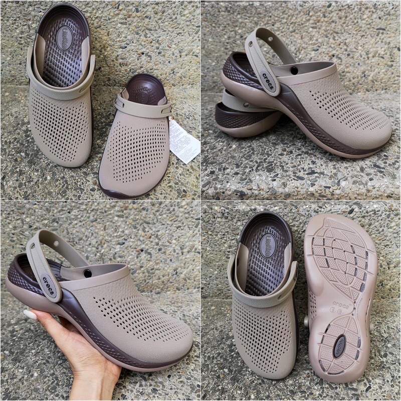 CROCS NEW LITERIDE 360 BROWN CLOG NO PIN Men Women