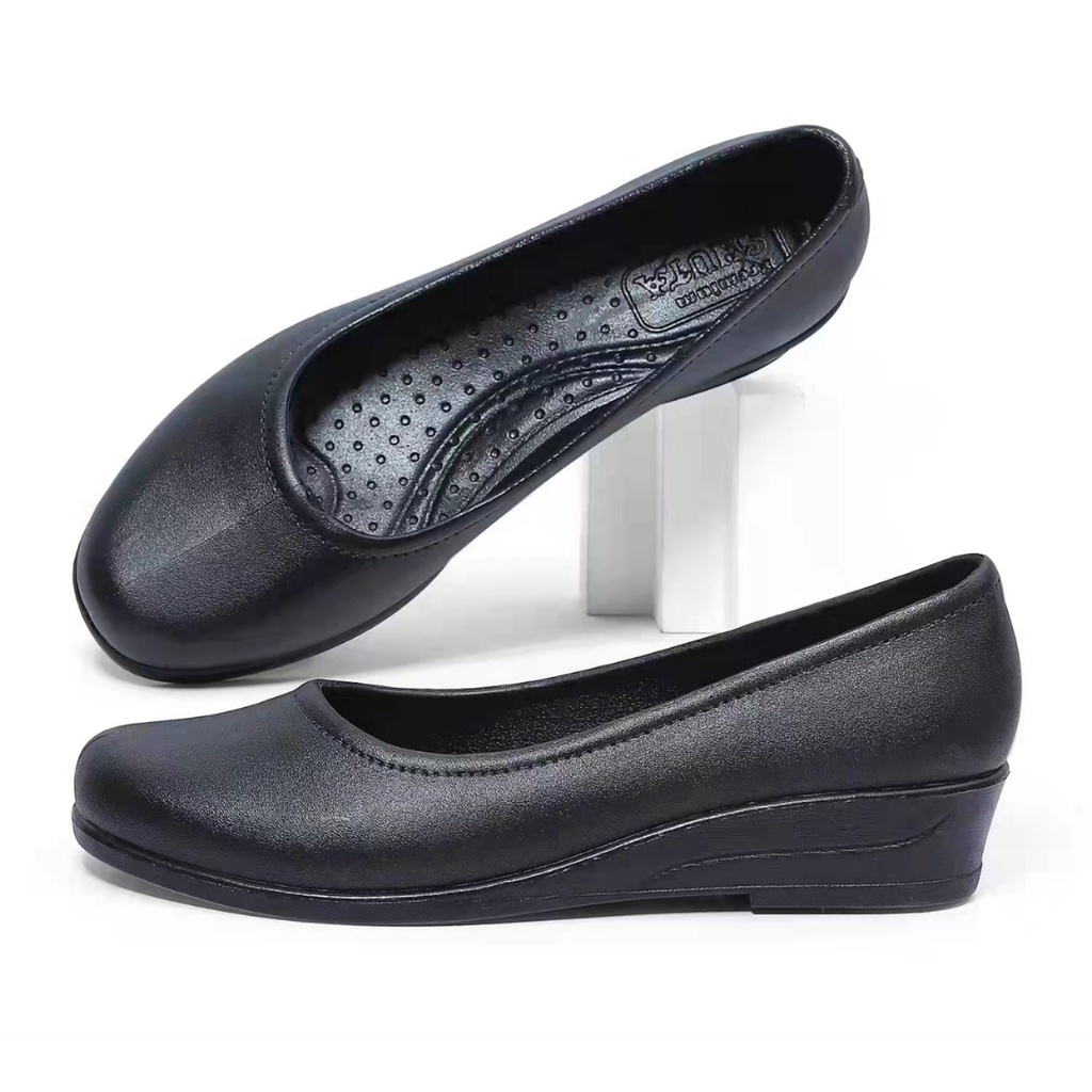 Shuta Women's black shoes Office school cod hf619L Shopee Philippines