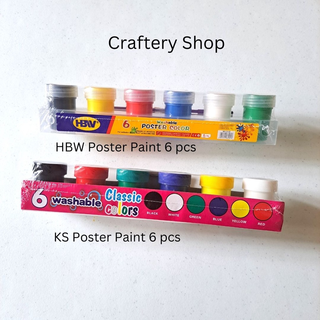 Poster Paint Set 6pcs and 12pcs | Shopee Philippines