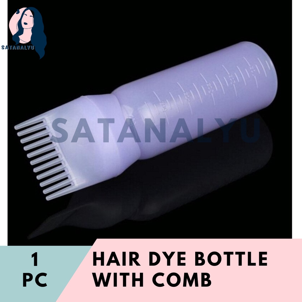 120ml Hair Dye Bottle With Applicator Brush Salon Hair Coloring Dyeing
