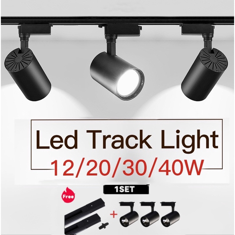 [Warranty] Complete Set Led Track Light Ceiling Light Spot Light Rail ...