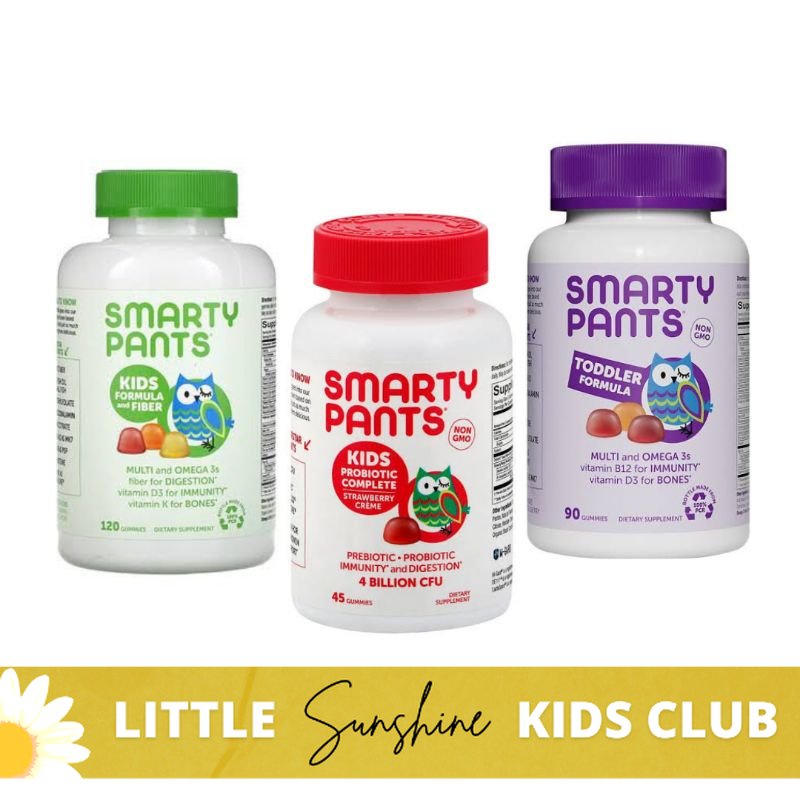 SmartyPants Kids Formula Multi and Omega 3s, Fiber for Baby Toddler