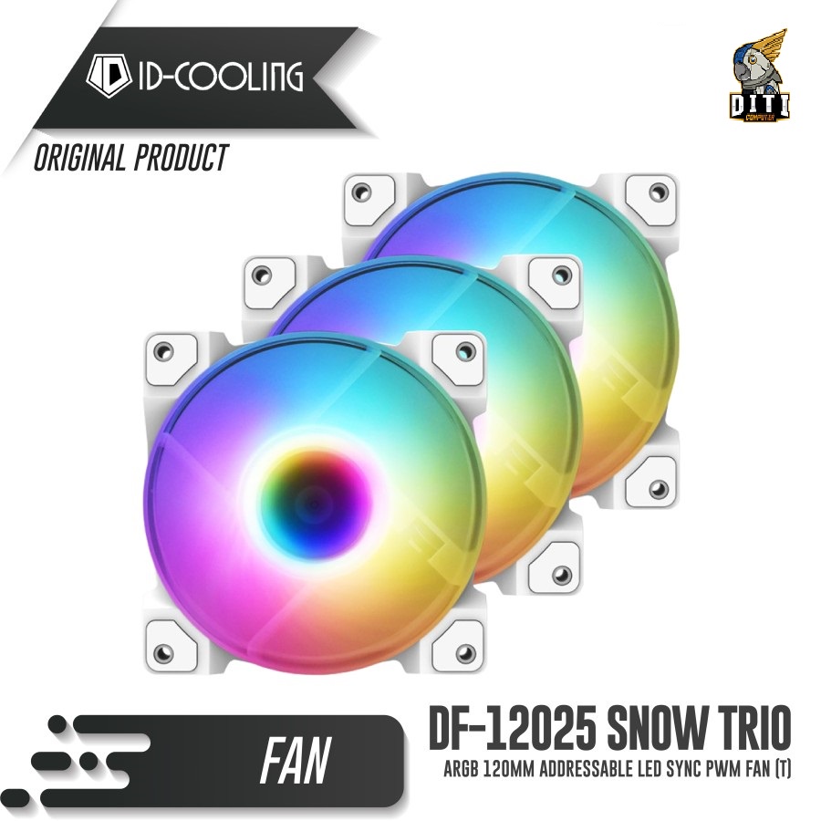 Id-cooling DF-12025 ARGB Trio Snow | Shopee Philippines