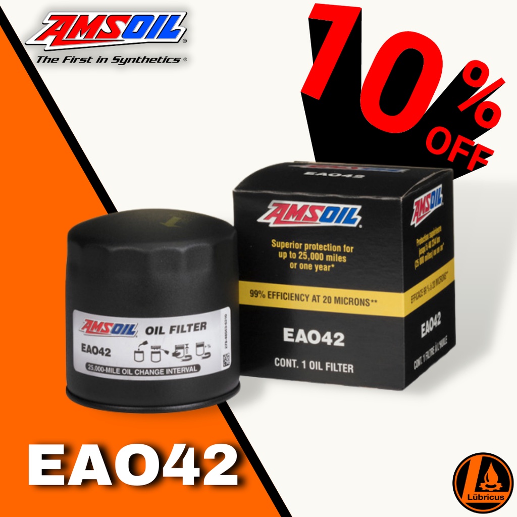 Amsoil Oil filter EAO42 / Nissan Navara Oil Filter up to 25k mile or