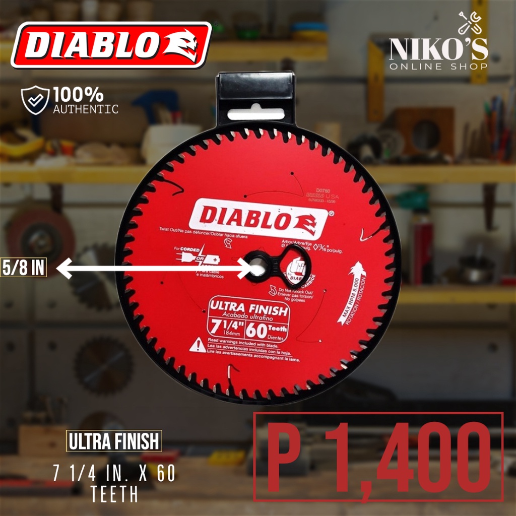 DIABLO Circular Saw Blade 7 1 4 60T Shopee Philippines   Sg 11134201 23010 Isl7azutl1lv6c