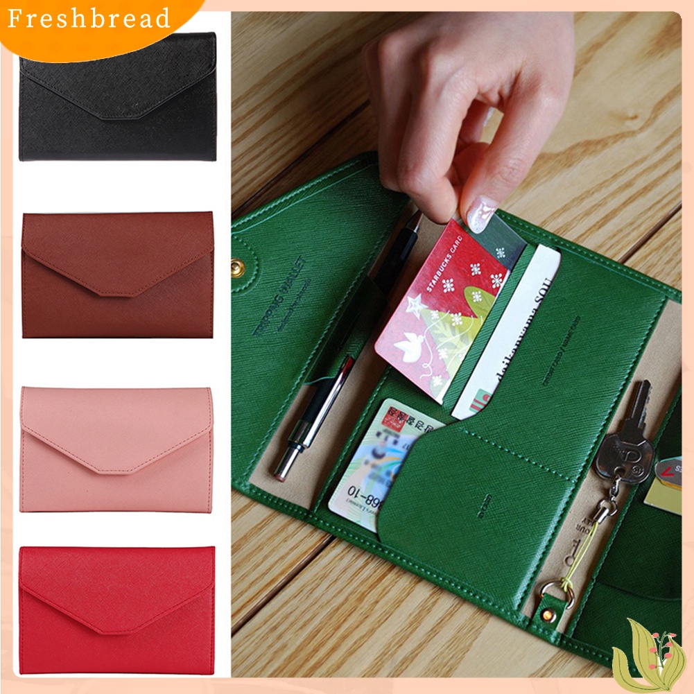 [Freshbread] Faux Leather Passport Holder Wallet Travel Envelope Card