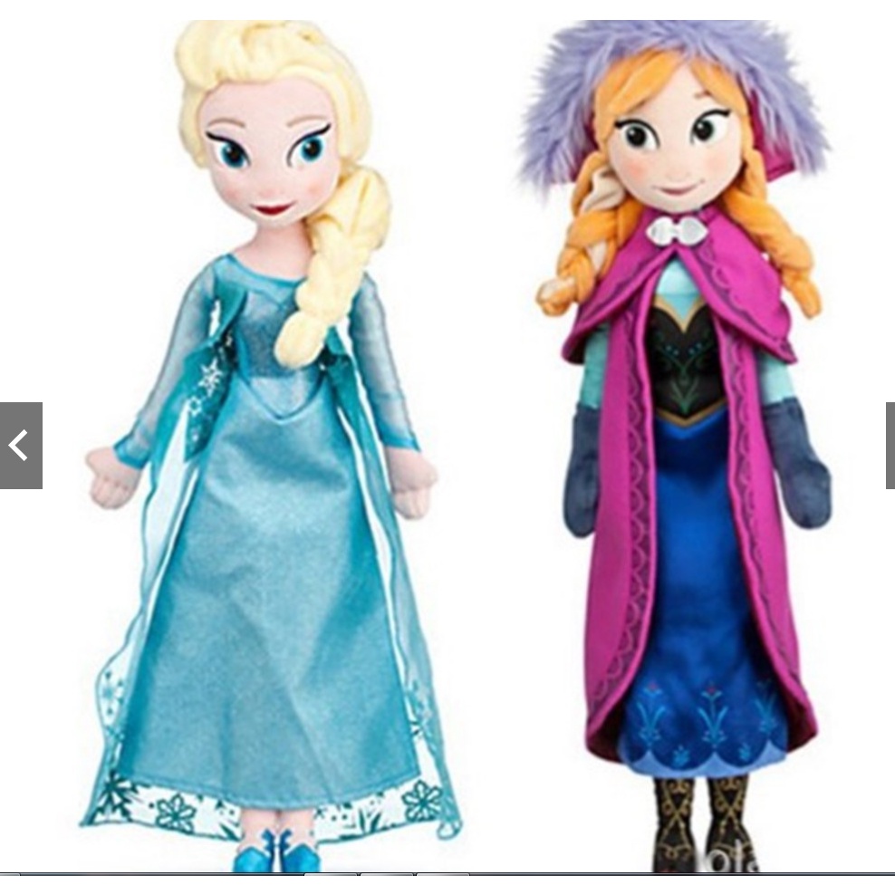 Frozen Disney Fever Elsa And Anna 40cm 50cm Plush Dolls New Kid