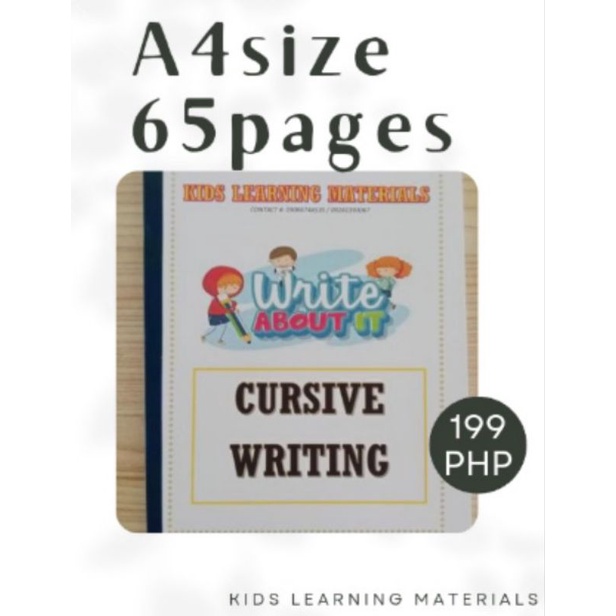 Cursive Writing book, Writing Book, Name tracing Book | Shopee Philippines