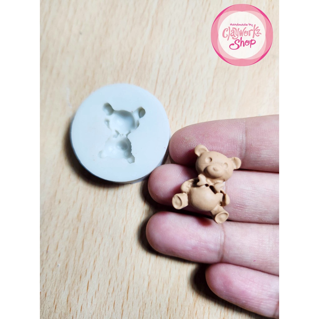 Bear Mini Silicone Mold for Polymer Clay Air Dry Clay Resin DIY Arts & Crafts Shopee Philippines
