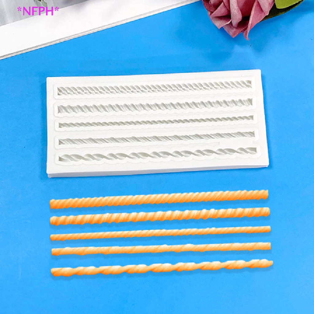 CKFR Five Braided Rope Silicone Mold Kitchen DIY Dessert Fondant Cake