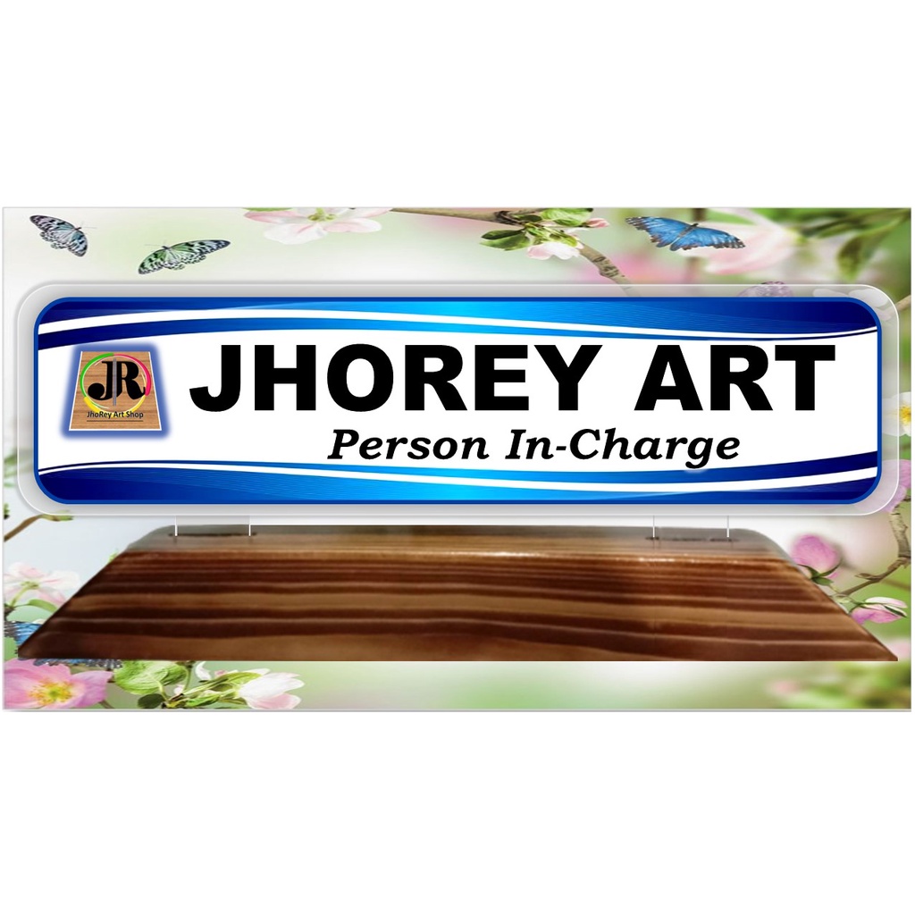 Desk Name Plate / Table top name plate (customize) Shopee Philippines