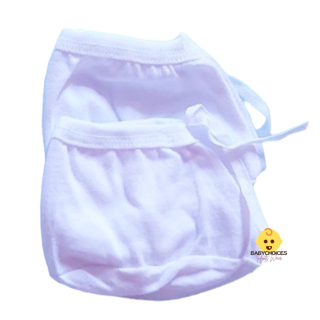 Booties For Newborn Baby Cotton Plain White | Shopee Philippines