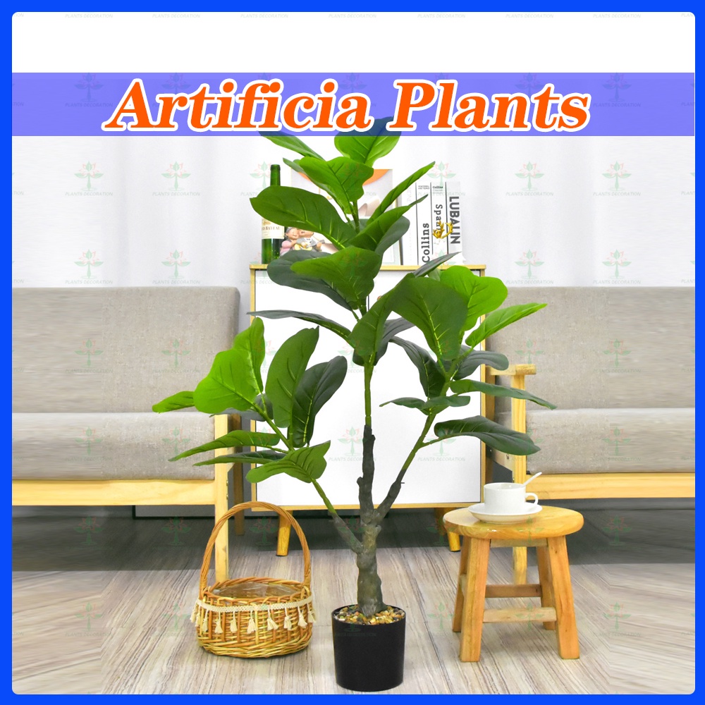 3forks big artificial plant home decoration plastics plant fiddle leaf