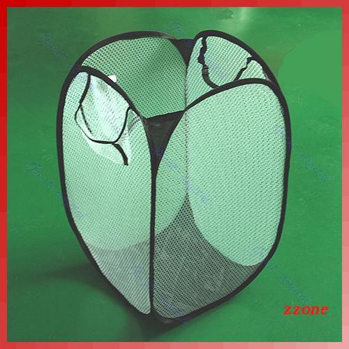 zzz Foldable for Pop Up Washing Clothes Laundry Basket Bag Bin Hamper Mesh Storage B Shopee