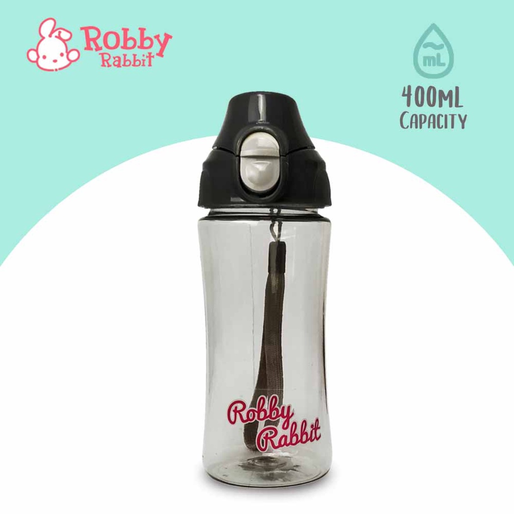 Robby Rabbit Water Bottle Gray 400ml | Shopee Philippines