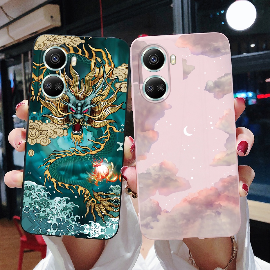 for Funda Honor 70 Lite 2023 Case Soft Silicone Marble Back Cover Phone  Cases for Honor