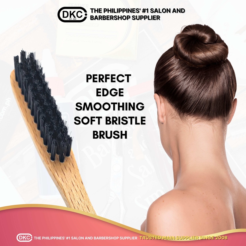 Edge Styling Brush, Ultra Light Weight Natural Bamboo Handle, Soft ...