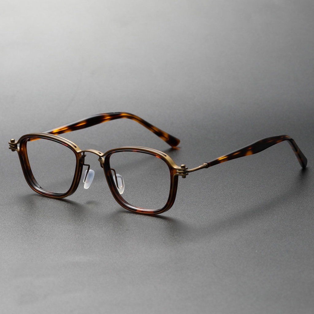 Fashion Square Glasses Frame Men's Handsome Retro Spectacle Frame Ultra ...