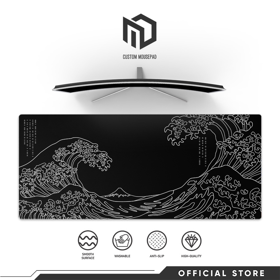 MD Mousepad Kanagawa Extended Large Gaming Mouse pad Shopee
