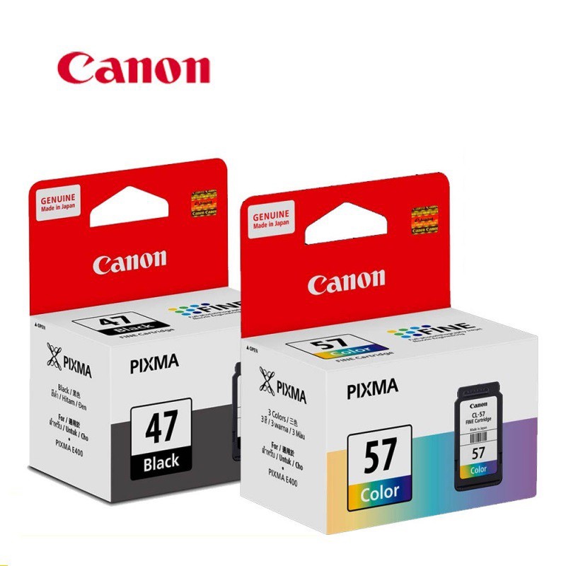 Canon PG 47 original ink cartridge CL 57 PG47 CL57 For Canon Pixma E400