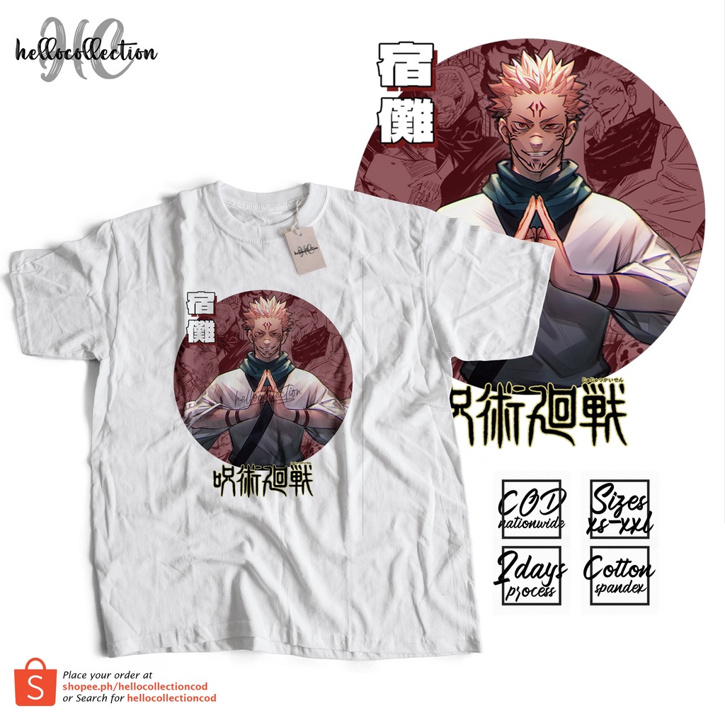 Jujutsu Kaisen - Ryomen Sukuna Circle Anime Shirt hellocollectioncod ...