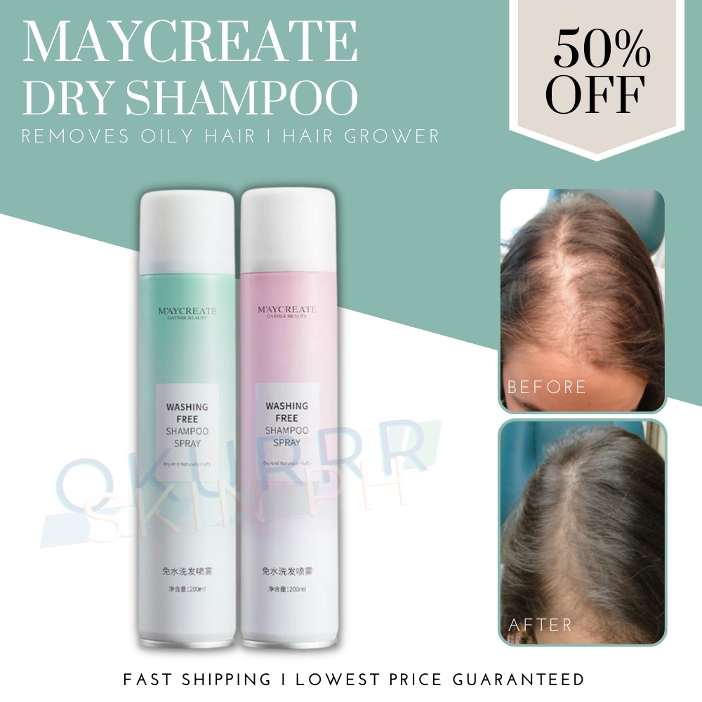 Tiktok MAYCREATE Washing Free Shampoo Spray Dry Naturally Fluffy Hair