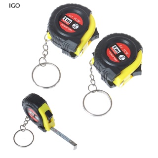 Mini Retractable Steel Pocket Measuring Ruler Tape Keychain 1m