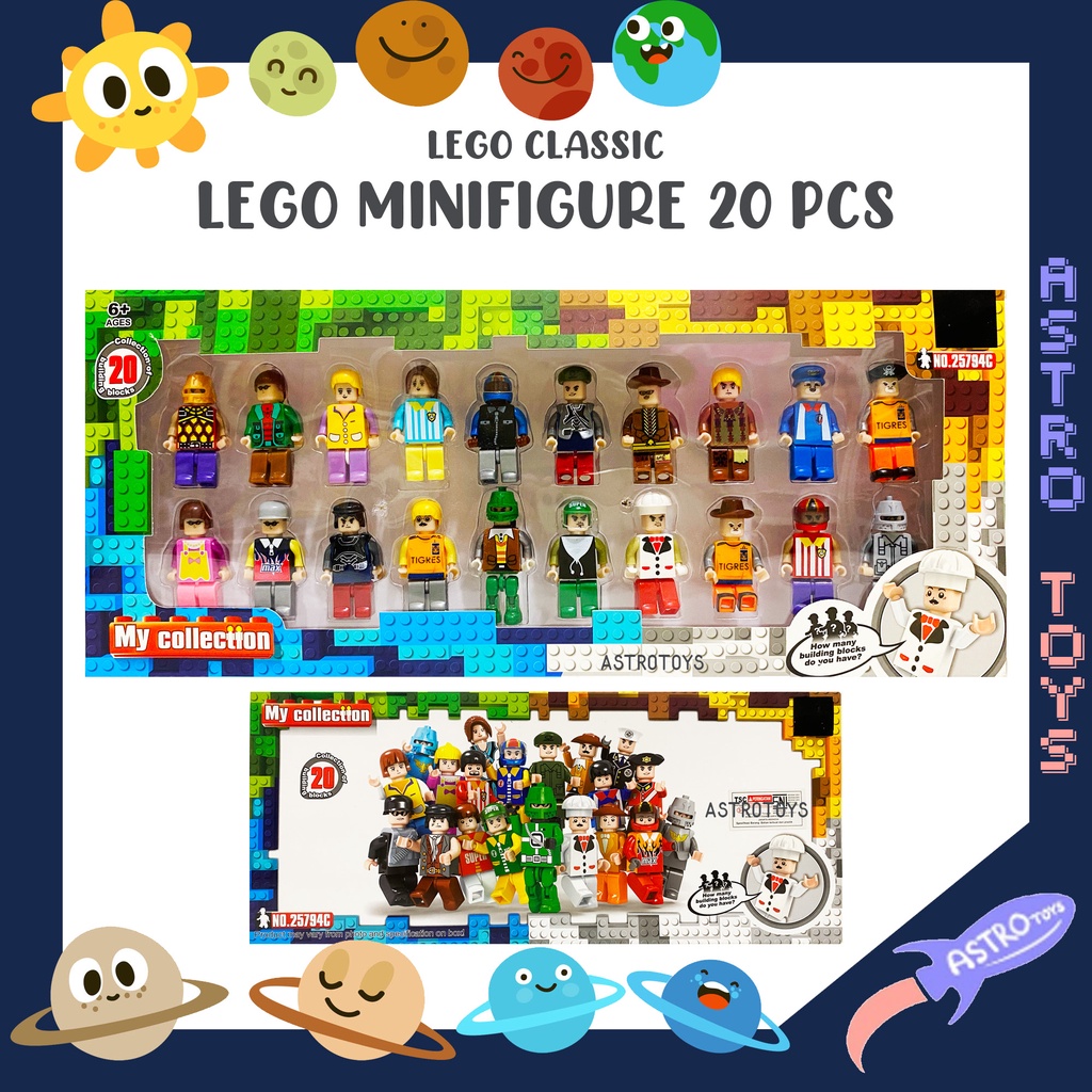Professional People Minifigure Bricks Toys 20 pcs | Shopee Philippines