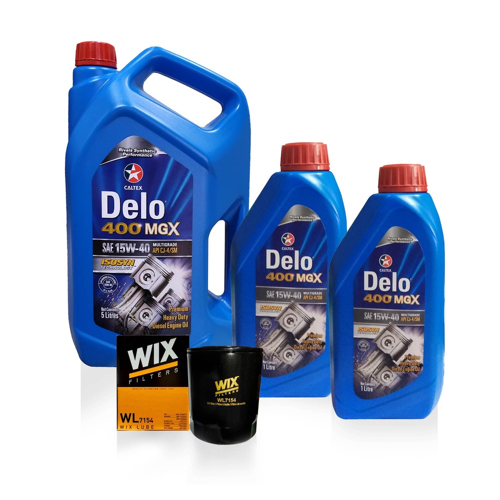 Caltex Delo® 400 MGX SAE 15W40 Oil Change Bundle For Mitsubishi