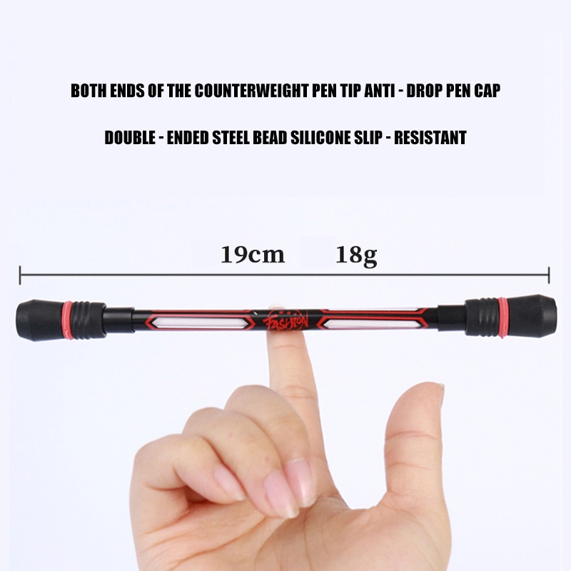 Spinning Pen With Light Rolling Finger Rotating balance Pen Refill ...