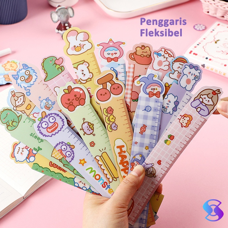 Cute FLEXIBLE Magnetic RULER Cute Line Cute ANIMAL CARTOON SOFT RULER ...