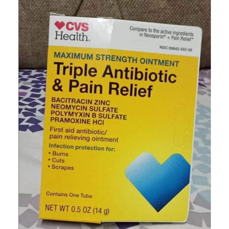 CVS Health Triple Antibiotic & Pain Relief Maximum Strength Ointment