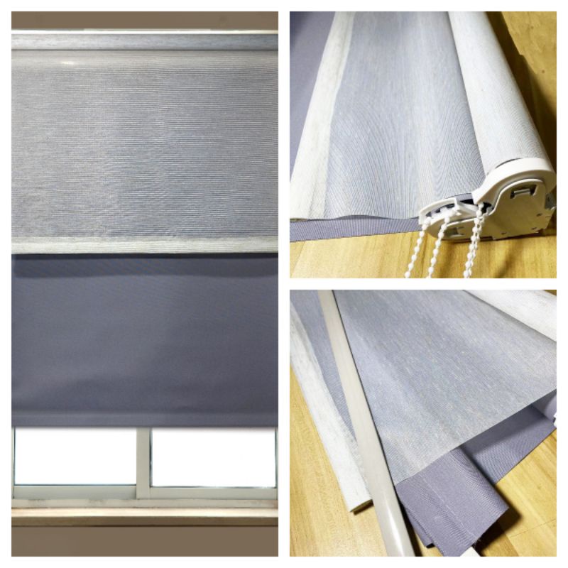 Double Curtain High quality double day and night korean zebra