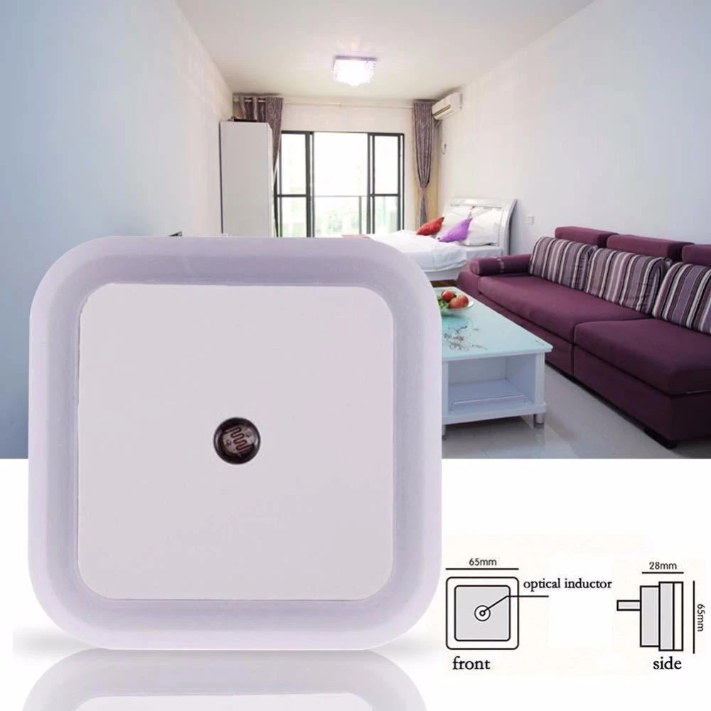 Induction Light Control Night Light Mini Square Bedroom Light | Shopee ...