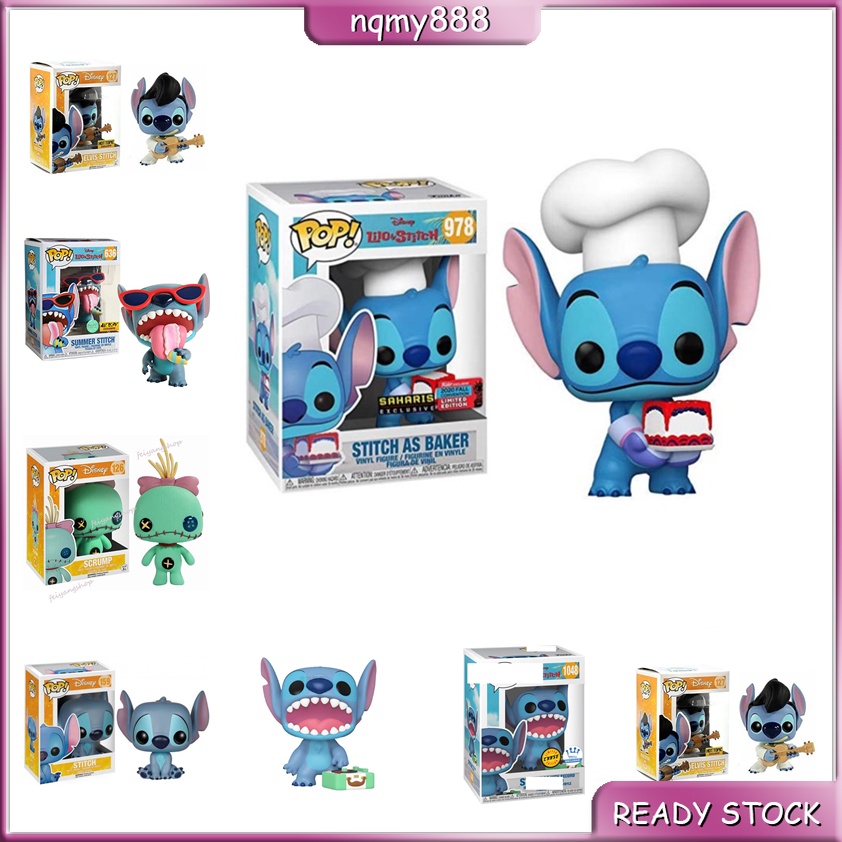 Funko Pop Stitch Play The Guitar Eat Ice Cream Stitch Model Action ...