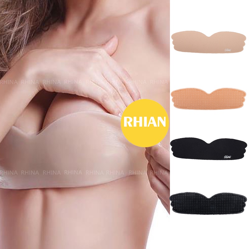 Rhian Invisible Backless Self Adhesive Bra Strapless Silicon Push Up Sticky Sexy Bra Breast 