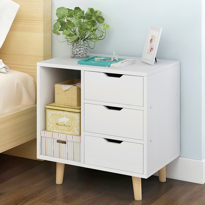 Bedside Table With Drawers Solid Wood Bedside Table Living Room Small