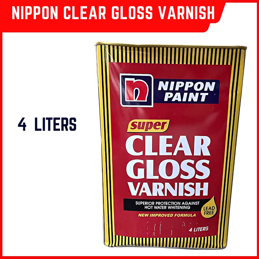 Nippon Paint Super Clear Gloss Varnish 1 Gallon (NVCGG) Shopee