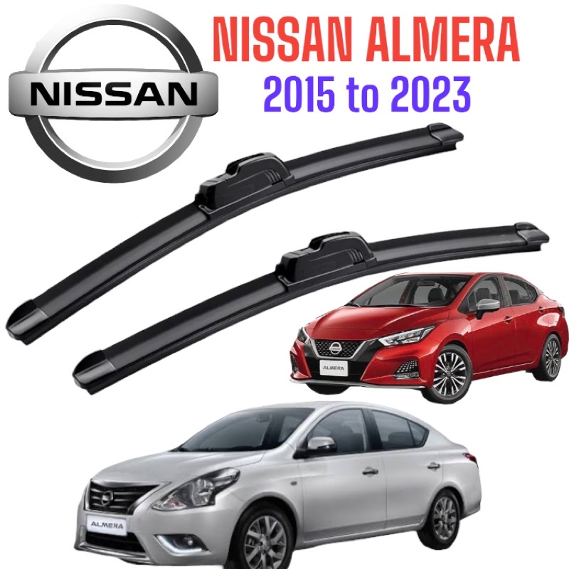 nissan almera wiper blades banana type 2015 2016 2017 2018 2019 2020