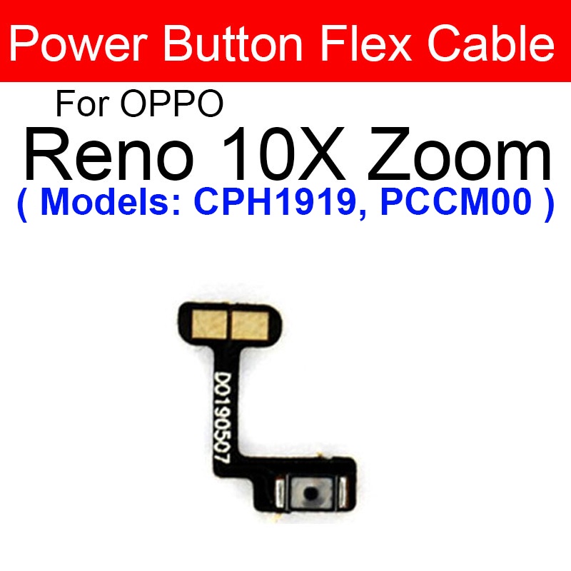 Power Volume Flex Cable For OPPO Reno Ace 2 Z 2 2F 2Z 10X Zoom Power ...