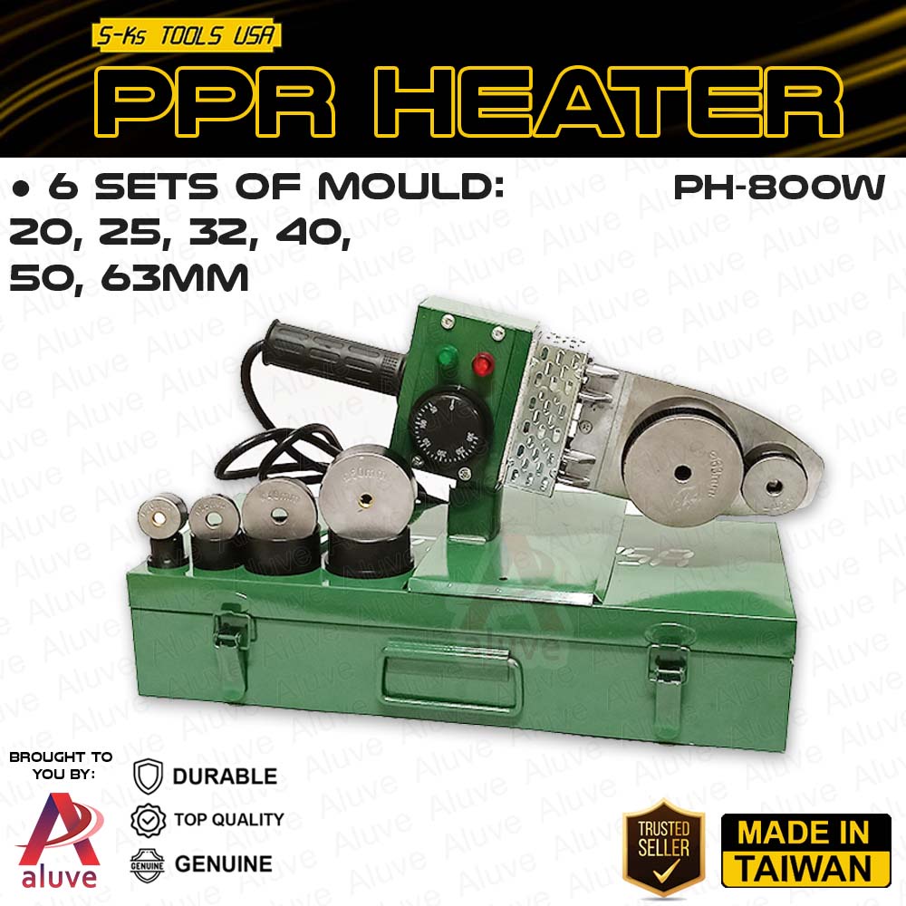 PPR Heater / Fusion Machine 800w With Mould Size 20, 25, 32, 40, 50 ...