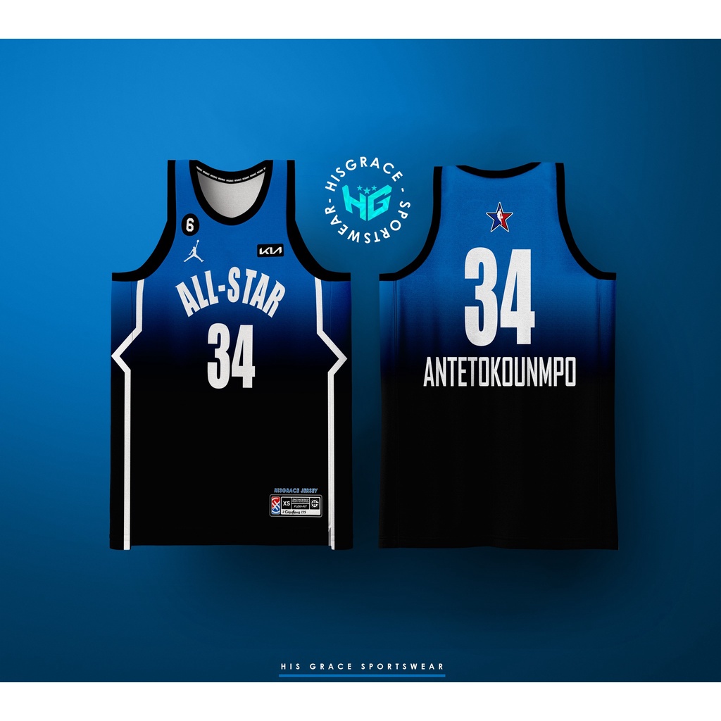 2023 NBA All Star Basketball Jersey for Men Customized Name and Number NO.6 JAME NO.34