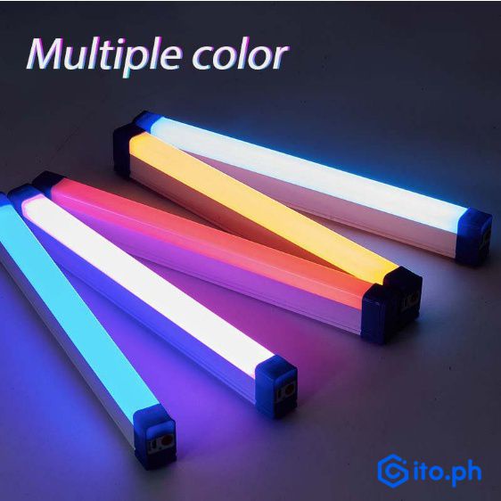 LED RGB light tube USB hand charging light tube holding photographic ...