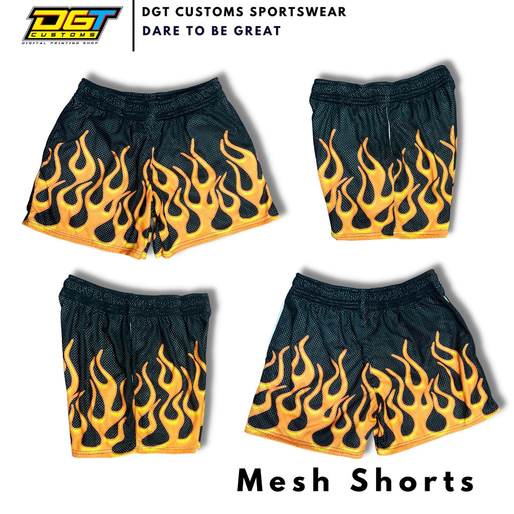 unisex mesh short mid waist / above the knee basketball short / trendy