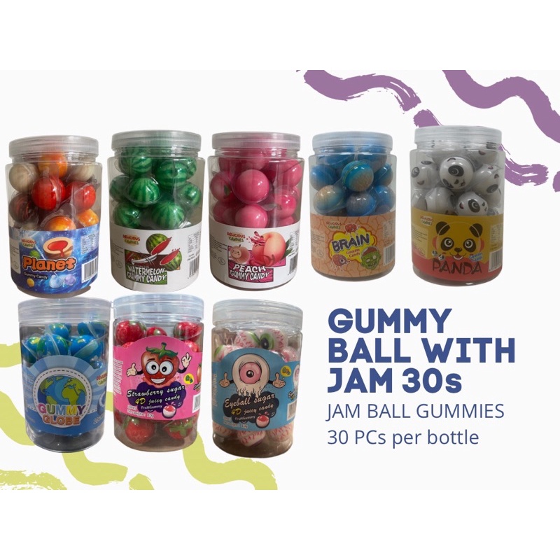 GUMMY BALL WITH JAM GUMMY SERIES 30 PCS Shopee Philippines