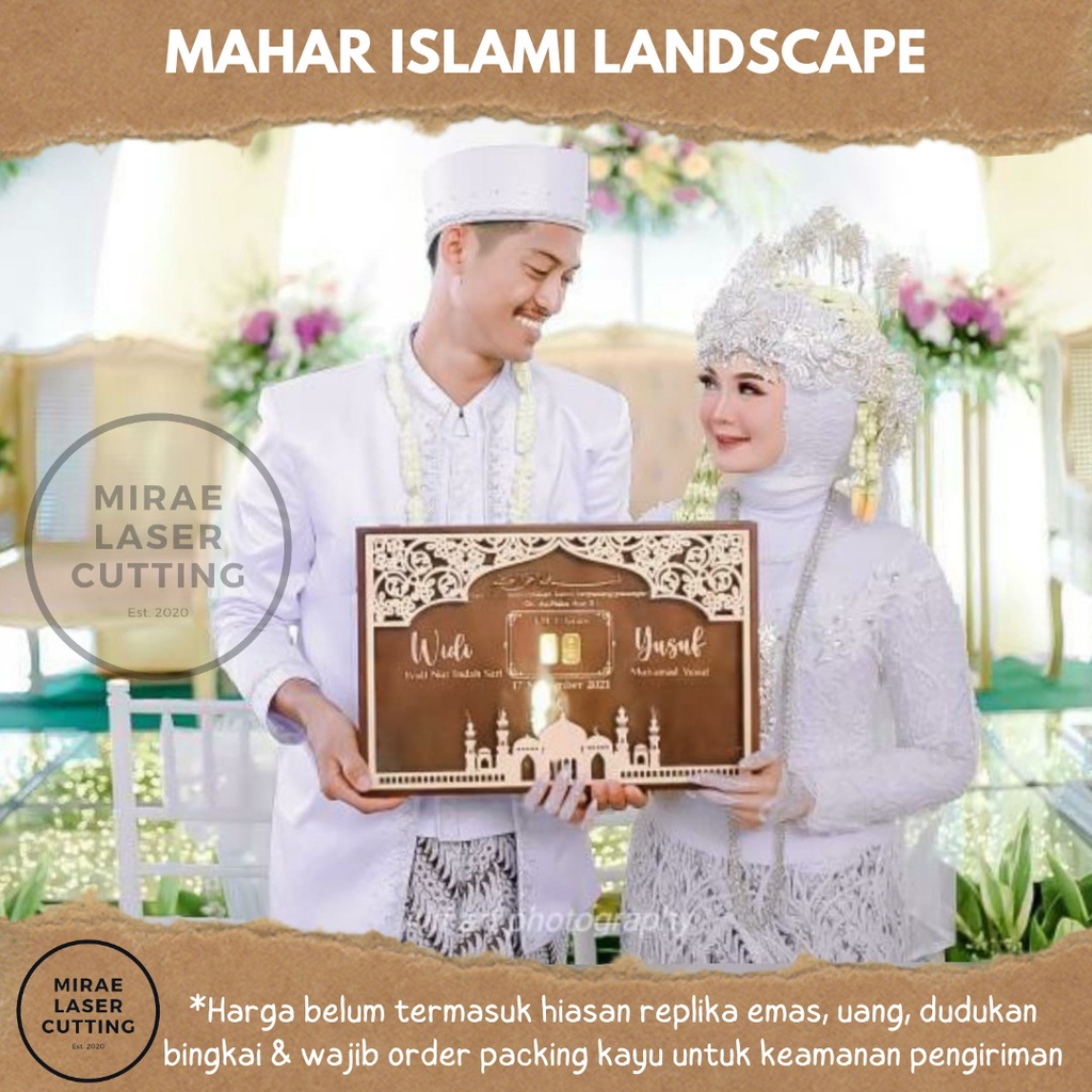Wedding dowry frame / Lasercut dowry / 30x45cm dowry frame / Islamic ...