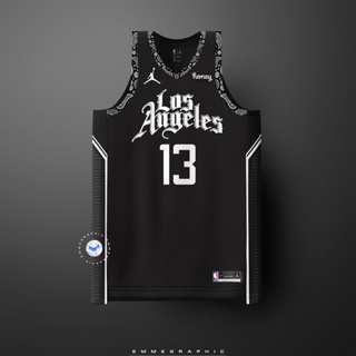 Paul George La Clippers Nike 2020/21 Swingman Player Jersey Black – City Edition