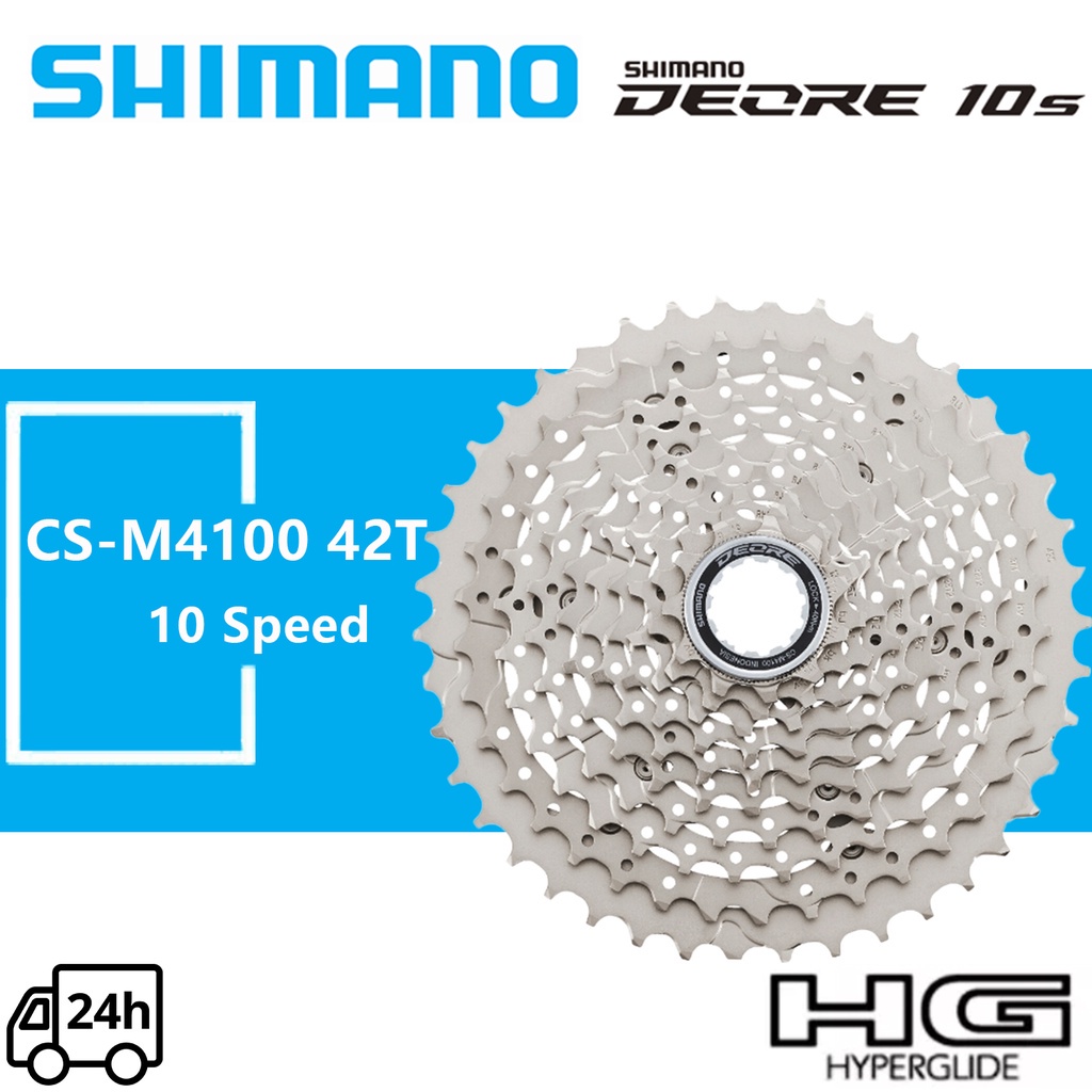 Shimano Deore CS-M4100 10 Speed MTB Bike M4100 Cassette 11-42T 11-46T ...
