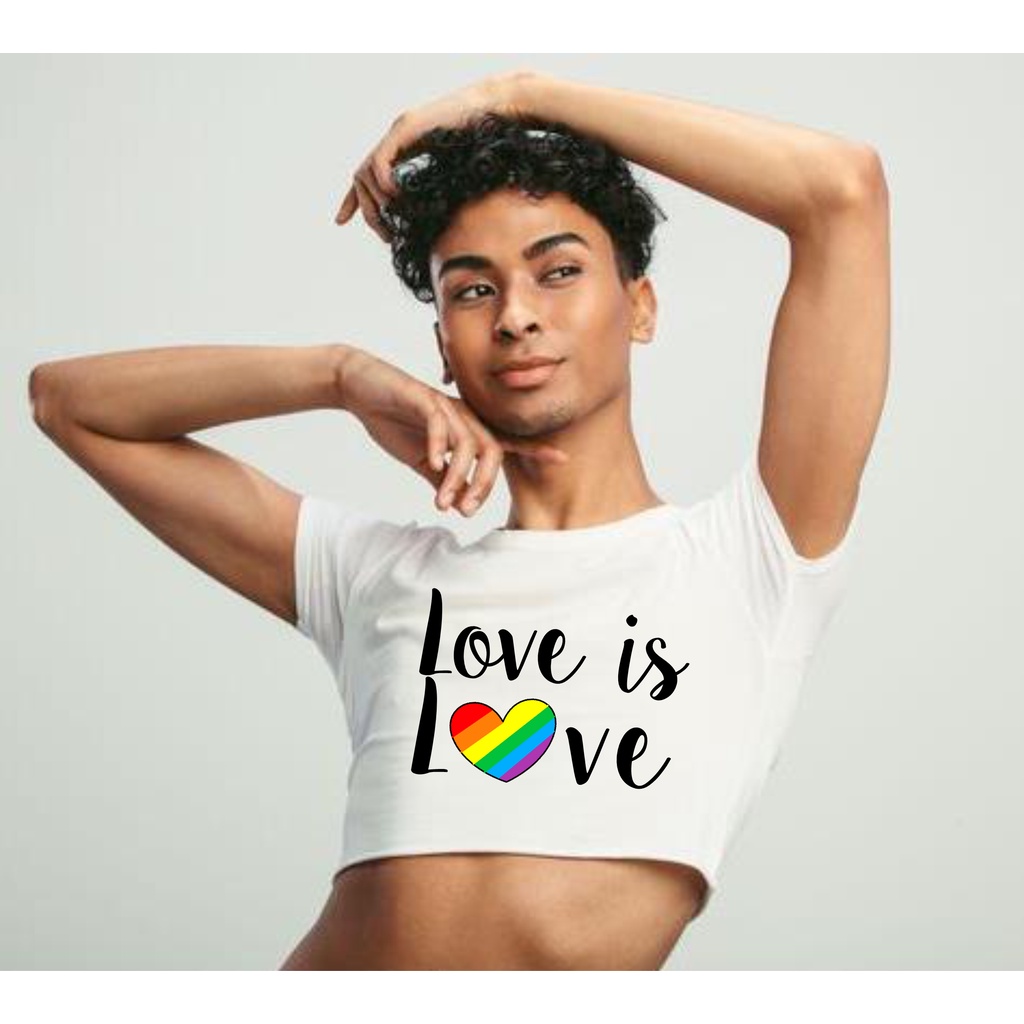 Pride LGBTQ+ Croptop Shirt - Rainbow Shirt | #Pridemonth | Shopee ...